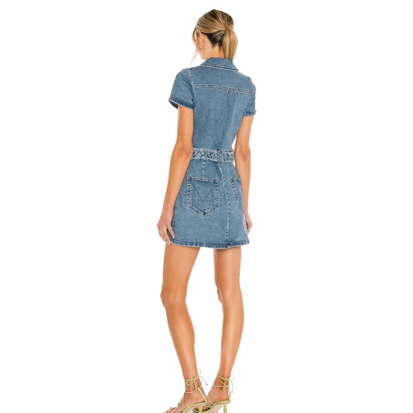 Show Me Your MuMu Outlaw Blue Denim Mini Dress - Picture 2 of 6